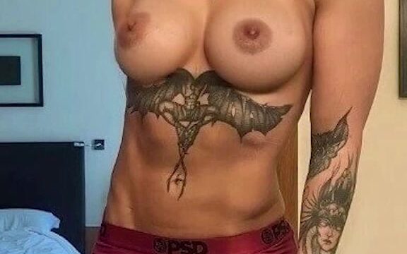 Rhea Ripley is exposed new video showing off her huge breasts!!!