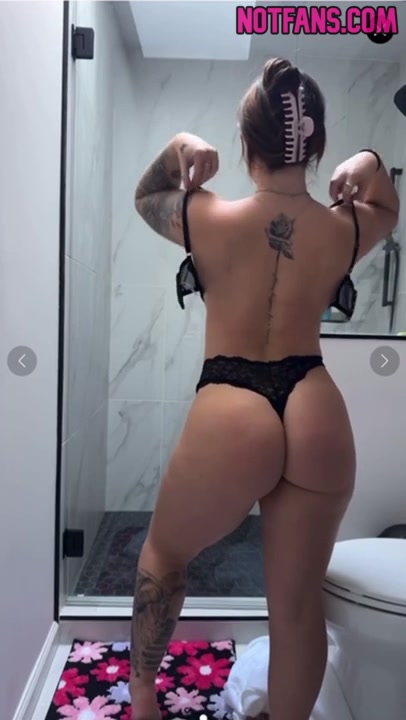 Abby Berner Strips Showing Off Her Sexy Body In The Bathroom