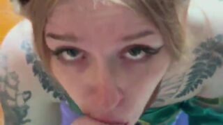 Paleseafoam – Beautiful Elf Girl Blowjob And Swallows Cum